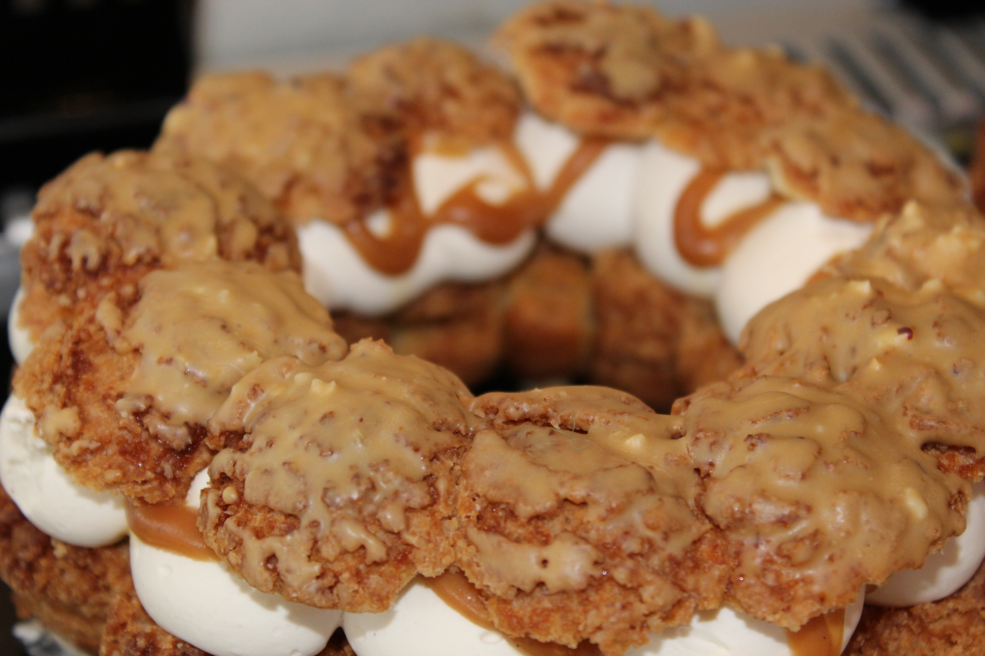 Chou caramel macchiato